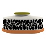 Orla Kiely Sycamore Stripe Butter Dish - Orange
