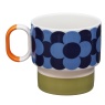 Orla Kiely Retro Stripe Mug - Green