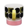 Orla Kiely Spot Square Oval Mug - Pink