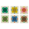 Orla Kiely Atomic Flower Coasters Set of 6