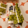 Orla Kiely Retro Stripe Tea Towels Set Of 2 - Green