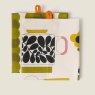 Orla Kiely Retro Stripe Tea Towels Set Of 2 - Green