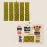 Orla Kiely Retro Stripe Tea Towels Set Of 2 - Green