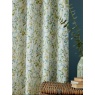 Laura Ashley Brayton Leaves Lined Eyelet Curtains - Multi
