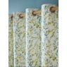 Laura Ashley Brayton Leaves Lined Eyelet Curtains - Multi