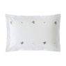 Historic Royal Palaces Royal Embroidery Oxford Pillowcase Pair - White