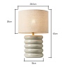 BHS Florence Flump Table Lamp - Ivory