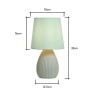 BHS Freya Teardrop Ceramic Table Lamp Pack Of 2 - Green