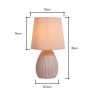 BHS Freya Teardrop Ceramic Table Lamp Pack Of 2 - Pink