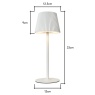 BHS Esther Rechargeable Table Lamp - White