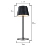 BHS Esther Rechargeable Table Lamp - Black