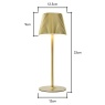 BHS Esther Rechargeable Table Lamp - Gold