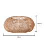 BHS Kyle Large Oval Rattan EasyFit Shade 60cm - Natural