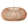 BHS Kyle Large Oval Rattan EasyFit Shade 60cm - Natural