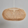 BHS Kyle Large Oval Rattan EasyFit Shade 60cm - Natural