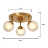 BHS Vanity 3 Light Spotlight Plate - Satin Brass