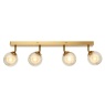 BHS Vanity 4 Light Spotlight Bar - Satin Brass