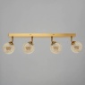 BHS Vanity 4 Light Spotlight Bar - Satin Brass