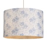 BHS Dora Floral Printed Drum Shade 35cm - Blue