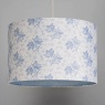 BHS Dora Floral Printed Drum Shade 35cm - Blue