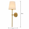 BHS USB-C Rechargeable Shaded Wall Light - Brass