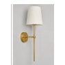 BHS USB-C Rechargeable Shaded Wall Light - Brass