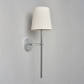 BHS USB-C Rechargeable Shaded Wall Light - Chrome