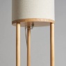 BHS Shelby Shelving Floor Lamp - Oak/Natural