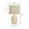BHS Heath Ceramic Beehive Table Lamp - Cream