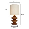 BHS Annabelle Wobble Table Lamp - Cognac