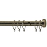 Speedy Stud End Cap Fixed Metal Curtain Pole Set - 28mm