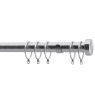 Speedy Stud End Cap Fixed Metal Curtain Pole Set - 28mm