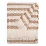 HOEM Clyne Stripe Tassled Throw 130x180cm - Brown