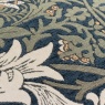 Morris & Co Snakeshead Feather Cushion 55cm - Indigo/Leaf Green