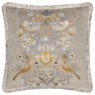 Morris & Co Strawberry Thief Embroidery Feather Cushion 50cm - Biscuit