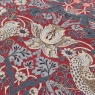 Morris & Co Strawberry Thief Jacquard Feather Cushion 55cm - Berry