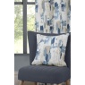Sundour Bamford Abstact Lined Eyelet Curtains - Cobalt
