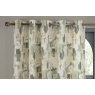 Sundour Bamford Abstract Lined Eyelet Curtains - Fennel