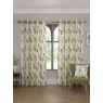 Sundour Bamford Abstract Lined Eyelet Curtains - Fennel