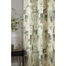 Sundour Bamford Abstract Lined Eyelet Curtains - Fennel