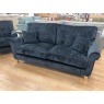 Alstons Alstons Paulina 3 Seater Sofa in Ink Chadbury Fabric with Light Feet