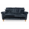 Alstons Alstons Paulina 2 Seater Sofa in Ink Chadbury Velvet Fabric with Light Feet