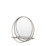 Gallery Direct Winslow Large Mirror & Integrated Shelf 58cm - Black