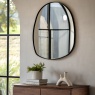 Gallery Direct Holworth Pebble Mirror Small - Black