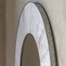 Gallery Direct Hackney Mirror Round 90cm - White Oak / Grey