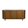 Davos Wide Sideboard - Brushed Bronze/White Marble