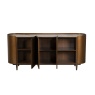 Davos Wide Sideboard - Brushed Bronze/White Marble