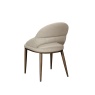 Davos Upholstered Dining Chair (Pair) - Brushed Bronze/Cream