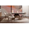 Davos Upholstered Dining Chair (Pair) - Brushed Bronze/Cream