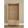 Illinois 2 Door Wardrobe With Drawer - Oak